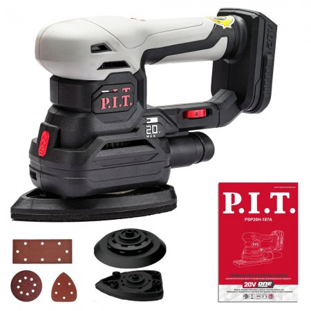 Аккумуляторная многофункциональная шлифмашина PIT PSP20H-187A SOLO без АКБ и ЗУ - Фото 3