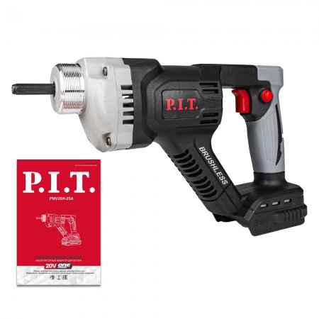Аккумуляторный вибратор для бетона PIT PMV20H-25A SOLO без АКБ и ЗУ - Фото 2