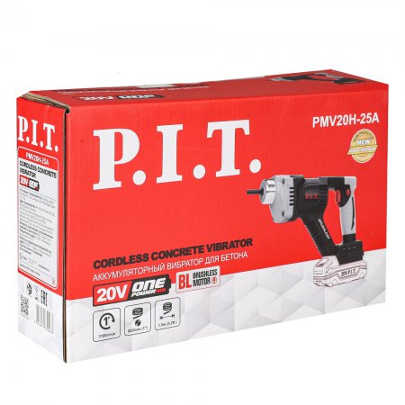 Аккумуляторный вибратор для бетона PIT PMV20H-25A SOLO без АКБ и ЗУ - Фото 3