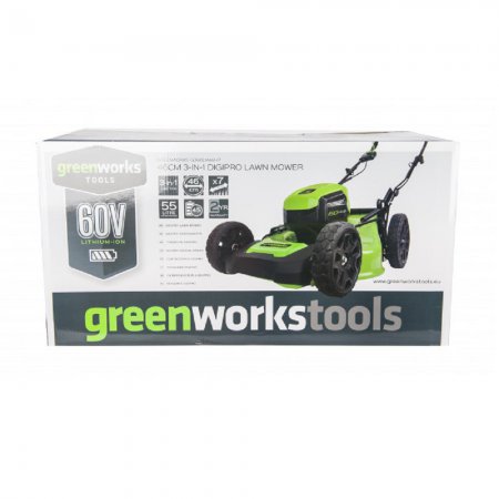 Газонокосилка аккумуляторная GREENWORKS GD60LM46HPK4 2502807UB - Фото 7