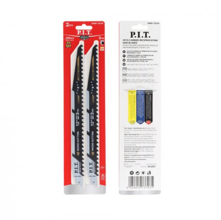 Полотно для сабельной пилы с карбидными зубьями PIT ARSB-1203A - Фото 2 Полотно для сабельной пилы с карбидными зубьями PIT ARSB-1203A - Фото 2