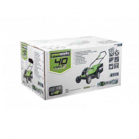 Газонокосилка аккумуляторная GREENWORKS G40LM35K2 2501907UA - Фото 4 Газонокосилка аккумуляторная GREENWORKS G40LM35K2 2501907UA - Фото 4