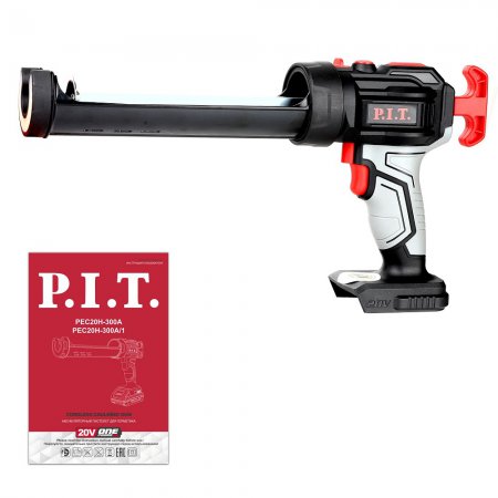 Аккумуляторный пистолет для герметика PIT PEC20H-300A SOLO без АКБ и ЗУ - Фото 2
