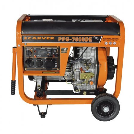 Дизельный генератор CARVER PPG -7000DE 01.020.00023 - Фото 2