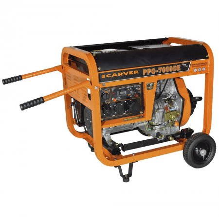 Дизельный генератор CARVER PPG -7000DE 01.020.00023 - Фото 3