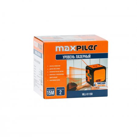 Уровень лазерный M.A.X.PILER MLL-0115R - Фото 3
