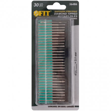 Набор шарошек FIT 36486 - Фото 2 Набор шарошек FIT 36486 - Фото 2