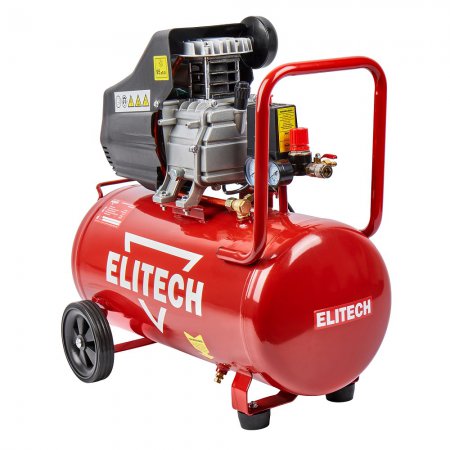 Компрессор коаксиальный масляный Elitech ДМ КМ200/50  - Фото 3