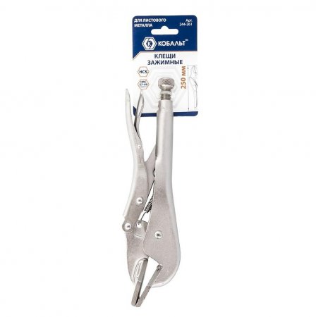 Клещи зажимные КОБАЛЬТ 244-261 - Фото 2