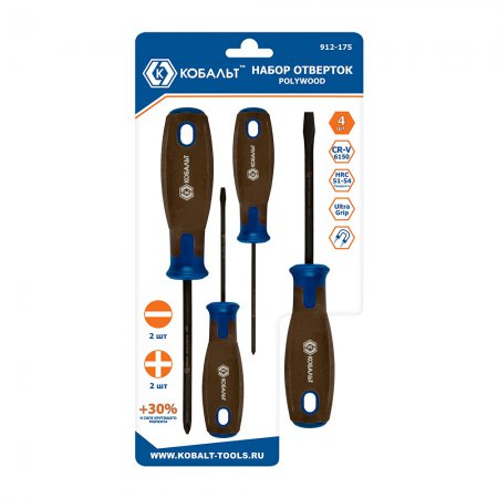 Набор отверток КОБАЛЬТ 912-175 - Фото 2