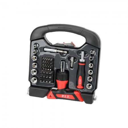 Набор бит и головок с рукоятками P.I.T. HSDR04-0048 - Фото 4
