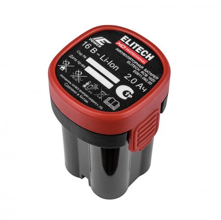 Аккумулятор Elitech HD RCB 1620 (E0911.082.00) - Фото 1 Аккумулятор Elitech HD RCB 1620 (E0911.082.00) - Фото 1