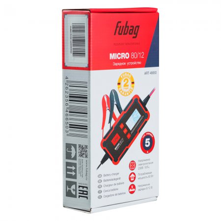 Автоматическое зарядное устройство Fubag MICRO 80/12 46650 - Фото 4