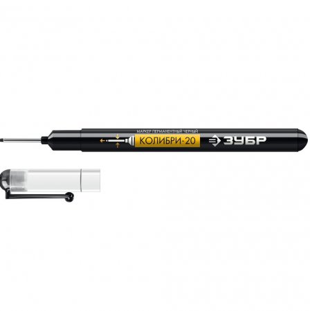 Маркер перманентный черный ЗУБР Колибри-20 06328-2_z01 - Фото 1 Маркер перманентный черный ЗУБР Колибри-20 06328-2_z01 - Фото 1