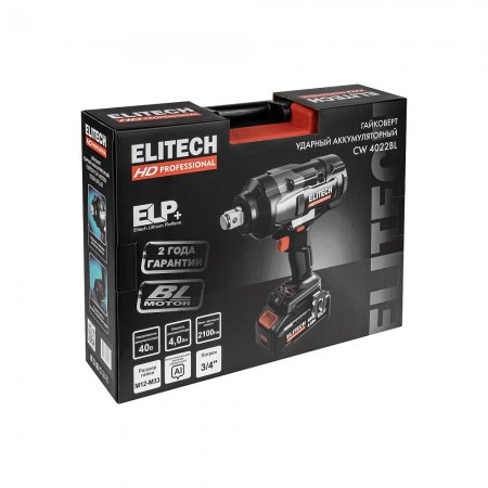 Аккумуляторный гайковерт Elitech HD CW4022BL(E2201.073.01) - Фото 7