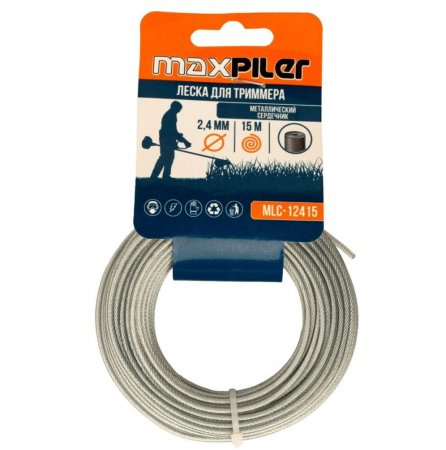 Леска для триммера MAXPILER MLC-12415