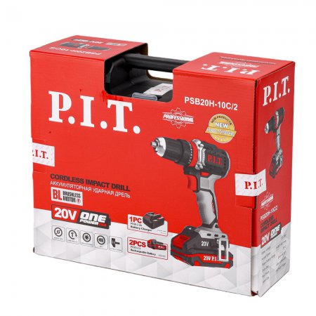 Аккумуляторная дрель PIT PSB20H-10C/2 - Фото 2