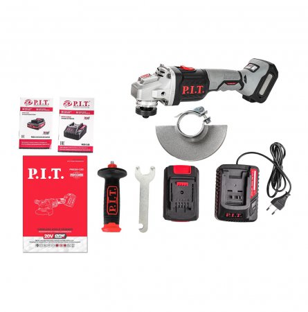 Аккумуляторная угловая шлифмашина PIT PWS20H-125D/1 - Фото 3