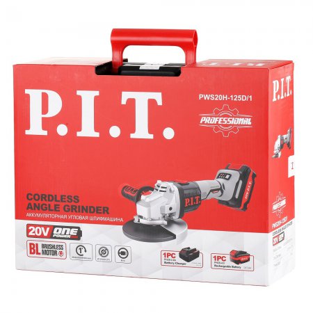 Аккумуляторная угловая шлифмашина PIT PWS20H-125D/1 - Фото 5