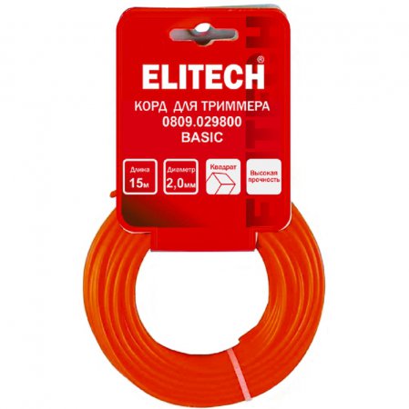 Леска для триммера ELITECH 0809.029800