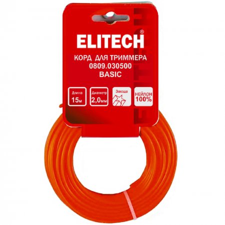 Леска для триммера ELITECH 0809.030500