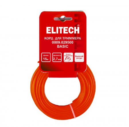 Леска для триммера ELITECH 0809.029500