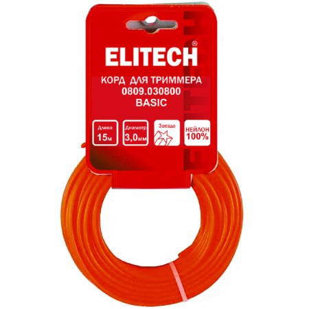 Леска для триммера ELITECH 0809.030800