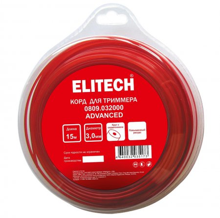 Леска для триммера Elitech 0809.032000