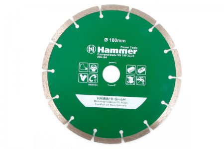 Диск алмазный Hammer Flex 206-104 DB SG (180*22мм)