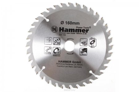 Диск пильный Hammer Flex 205-105 CSB WD (160мм)