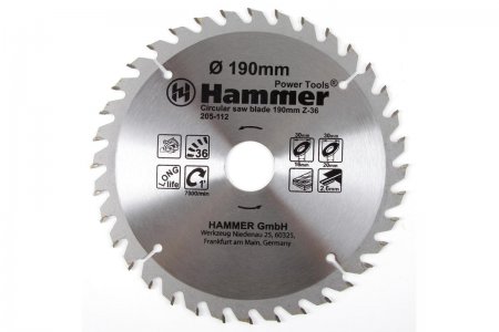 Диск пильный Hammer Flex 205-112 CSB WD (190мм)