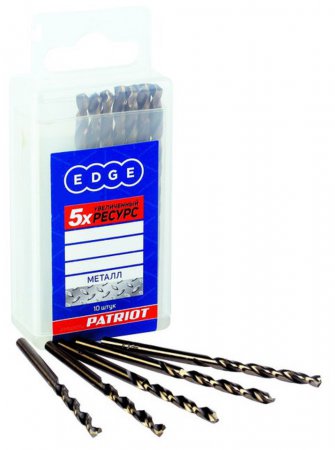 Сверло PATRIOT EDGE по металлу 1,5 мм, упаковка 10шт Сверло PATRIOT EDGE по металлу 1,5 мм, упаковка 10шт