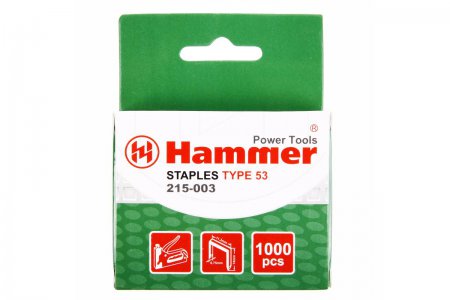 Скобы для степлера Hammer Flex 215-003