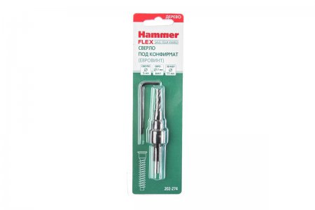 Сверло под конфирмат Hammer Flex 202-274 DR WD DBL FLUTE 5мм*50мм