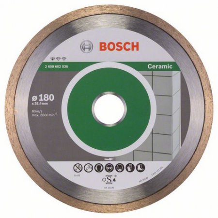 Алмазный отрезной круг BOSCH Standart for Ceramic 2.608.602.536 180*25,4