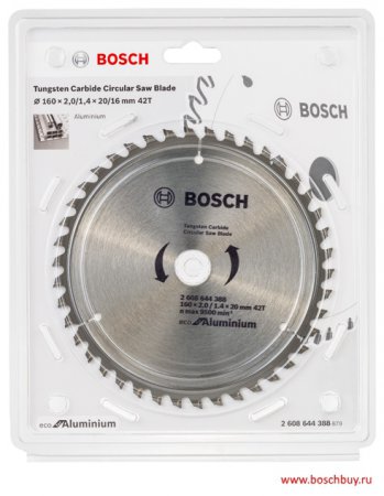 Диск пильный BOSCH ECO ALU/Multi 2.608.644.388 160*20/16-42T Диск пильный BOSCH ECO ALU/Multi 2.608.644.388 160*20/16-42T
