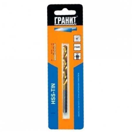 Сверло по металлу HSS-Tin ГРАНИТ 165098 Сверло по металлу HSS-Tin ГРАНИТ 165098