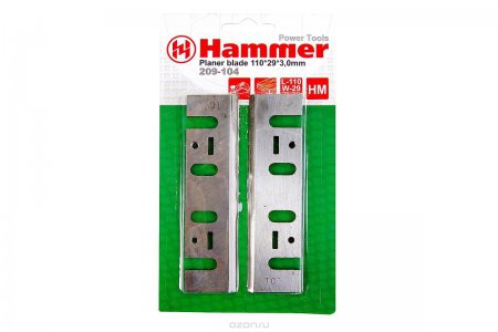 Ножи для рубанка Hammer Flex 209-104 PB 110x29x3,0