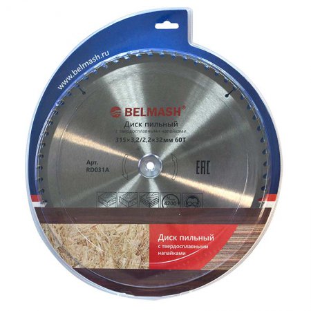 Диск пильный BELMASH 315х3,2/2,2х32мм; 60Т Диск пильный BELMASH 315х3,2/2,2х32мм; 60Т