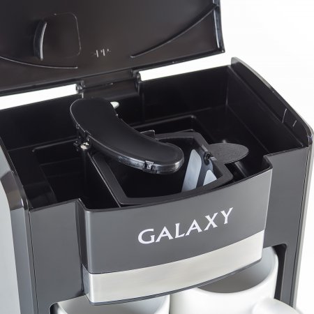 Кофеварка электрическая Galaxy GL 0708 черная - Фото 2