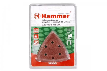 Набор шлифлистов Hammer Flex 220-001 MF-AC 001