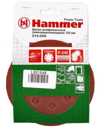 Шлифовальный круг самосцепляющийся Hammer Flex 214-009 