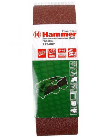 Лента шлифовальная Hammer Flex 212-007 