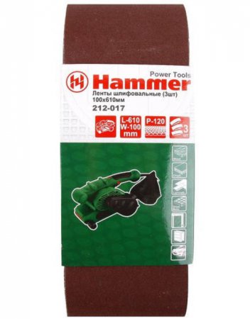 Лента шлифовальная Hammer Flex 212-017