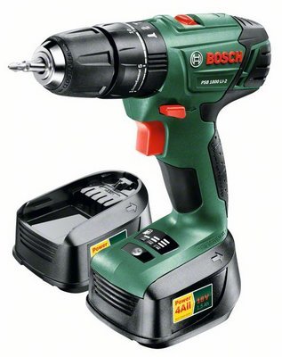 Дрель аккумуляторная ударная BOSCH PSB 1800 LI-2 0.603.9A3.321 