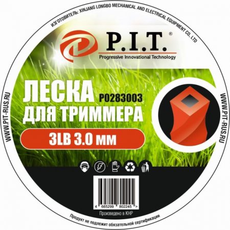 Леска для триммера P.I.T. 3LB Р0283003 