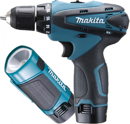 Аккумуляторная дрель-шуруповeрт Makita DF 330 DWLE