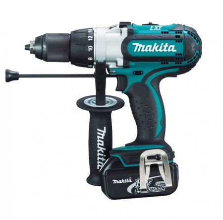 Аккумуляторная дрель ударная Makita DHP 451 RFE - Фото 1