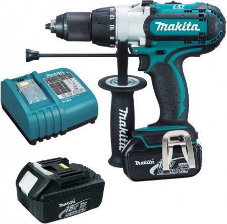 Аккумуляторная дрель ударная Makita DHP 451 RFE - Фото 2