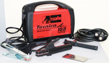 Сварочный инвертор Telwin Tecnica 188 MPGE с аксессуарами - Фото 2